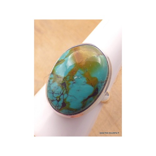 Bague turquoise tibet - turquoise, du