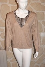 Pull beige neuf taille XL
