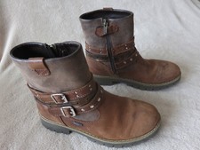 BOTTINES CUIR MARRON GORETEX