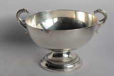 Grande coupe métal - , argenté