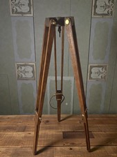 Trépied bois et laiton de