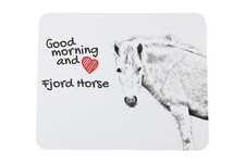 Cheval Fjord sous-main de souris avec cheval Art-Dog
