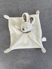 Doudou plat lapin blanc