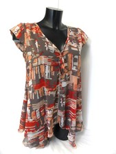 Tunique EVA TRALALA, Corail gris, Taille 40, TBE