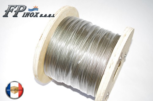 Rouleau 100m cable 6mm inox - 100m,