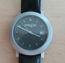 SWISS LINE - Mouvement quartz VINTAGE - Montre bracelet homme