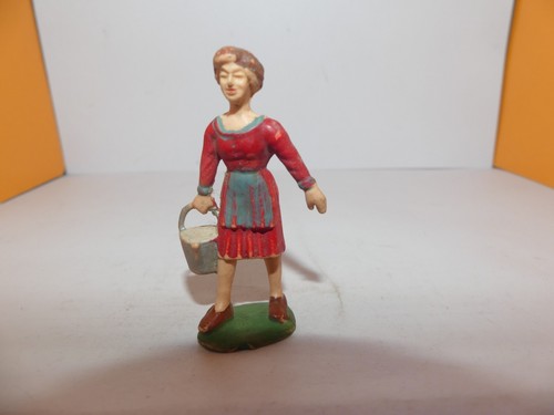 Figurine starlux fermière - figurine,