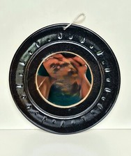 Petit miroir mural en céramique contemporaine signature à identifier La Borne ?