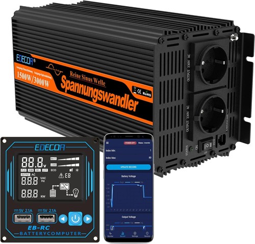Edecoa 1500w convertisseur - convertisseur, 12v