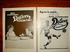 LOT DE 2 PUBLICITES DE PRESSE