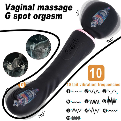 Vibromasseur double tête butt - vibromasseur,