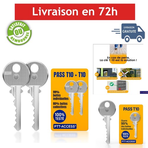Clé pass ptt t10 - clé,