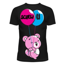 T-Shirt Cupcake Cult Screw U Bear You Balloons Flying Away Teddy