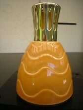 1728 - ANTIQUE LAMPE BERGER  PARIS MADE IN FRANCE " MAJOLICA YELLOW WAVES " 2000