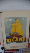 AFFICHE POSTER RICARD 1952