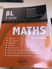 Maths Prépas sciences BL 1ère Année Ellipses Sylvain Rondy