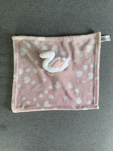Doudou plat cygne rose - doudou,