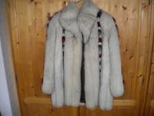 manteau fourrure renard bleu taille 42