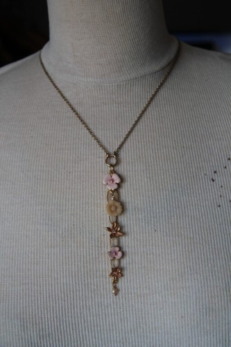 Collier noir pilgrim - collier,