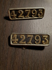 Insignes matricule personnel