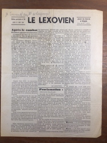Lisieux libération 1944 - libération,