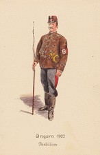 Poste hongrie 1902 postillon - hongrie,