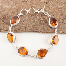 Naturel Citrine Bobo Chaîne