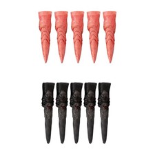 Lot de 5 faux ongles de sorcière effrayants pour déguisement bar, spectacle