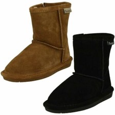 Filles Bearpaw Emma Bébé Peau de Mouton Véritable Doublé Bottes