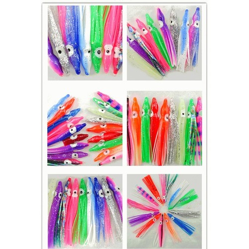 Leurre pêche souple glow - de,