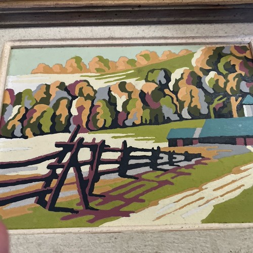 Ancien tableau peinture - , à