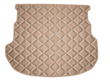 Matelassé Cuir artificiel BEIGE FONCÉ Tapis coffre pour Mazda 6 liftback H/B 200