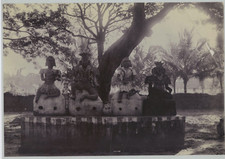 Wiele & Klein, India, Group o statues from South India  Vintage citrate print 