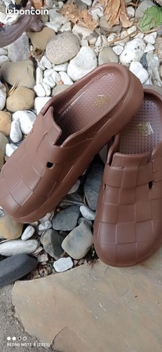 Sabots style damier semelle