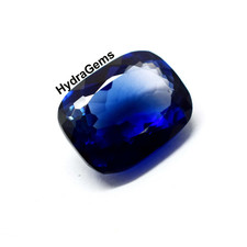 Coupe coussin 25 ct saphir bleu royal naturel VVS clarté pierre précieuse lâche