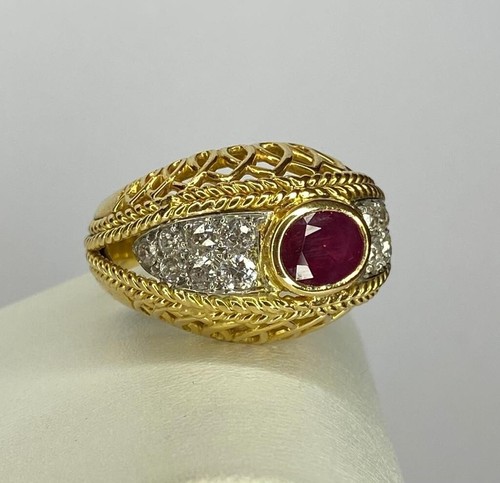 Magnifique bague jaune - or,