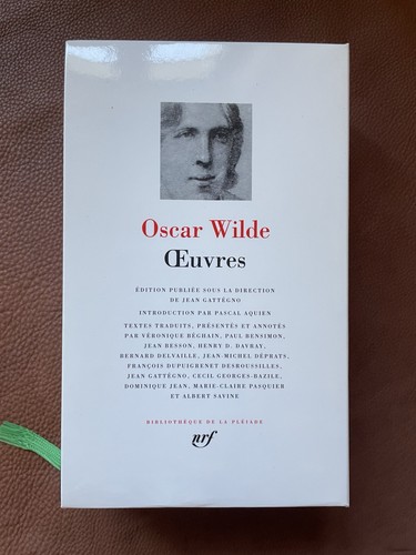 Livre pléiade oscar wilde - livre,