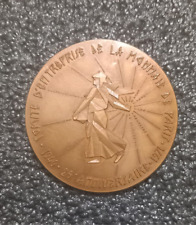 1# Médaille Bronze Art Déco Marianne CE Monnaie de Paris gr LARIVIERE