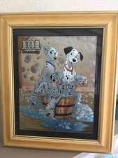 Cadre avec affiche litographie– 101 Dalmatien 3D – 37x31 cm - Disney Ediciones 