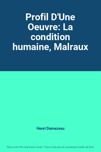 Profil une oeuvre la - d'une,