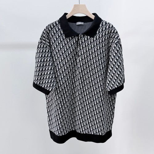 Dior polo tricot oblique à - tricot,