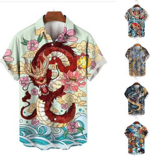 Chemise vintage revers - vintage, à