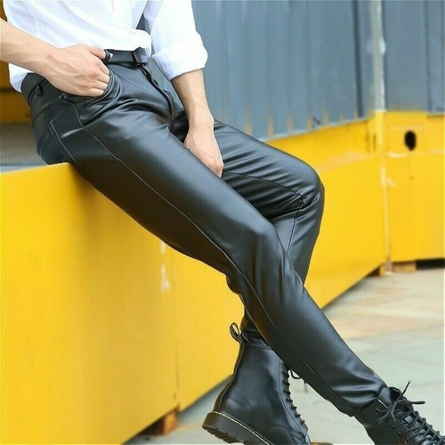 Pantalons similicuir homme - similicuir,
