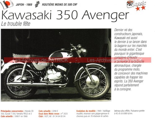 Kawasaki 350 avenger coupe - kawasaki,