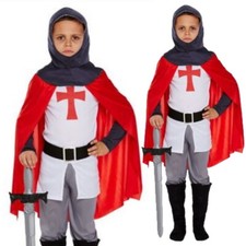 Costume De Fête Pour Enfant Garçon Chevalier Médiéval Saint Georges