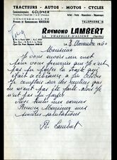 LA CHAPELLE-D'ALIGNE 72: CONCESSIONNAIRE TRACTEUR GULDNER "Raymond LAMBERT" 1960