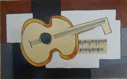 Guitare partition nature - et,