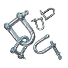 MANILLES DROITES EN ACIER ZINGUE - 6 MM