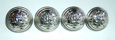 LOT DE 4 BOUTONS ARGENTES - SAPEURS POMPIERS - 22 mm - Fbt T.W & W