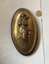 Jolie Suspension / Plaque Ancienne Sur Bois